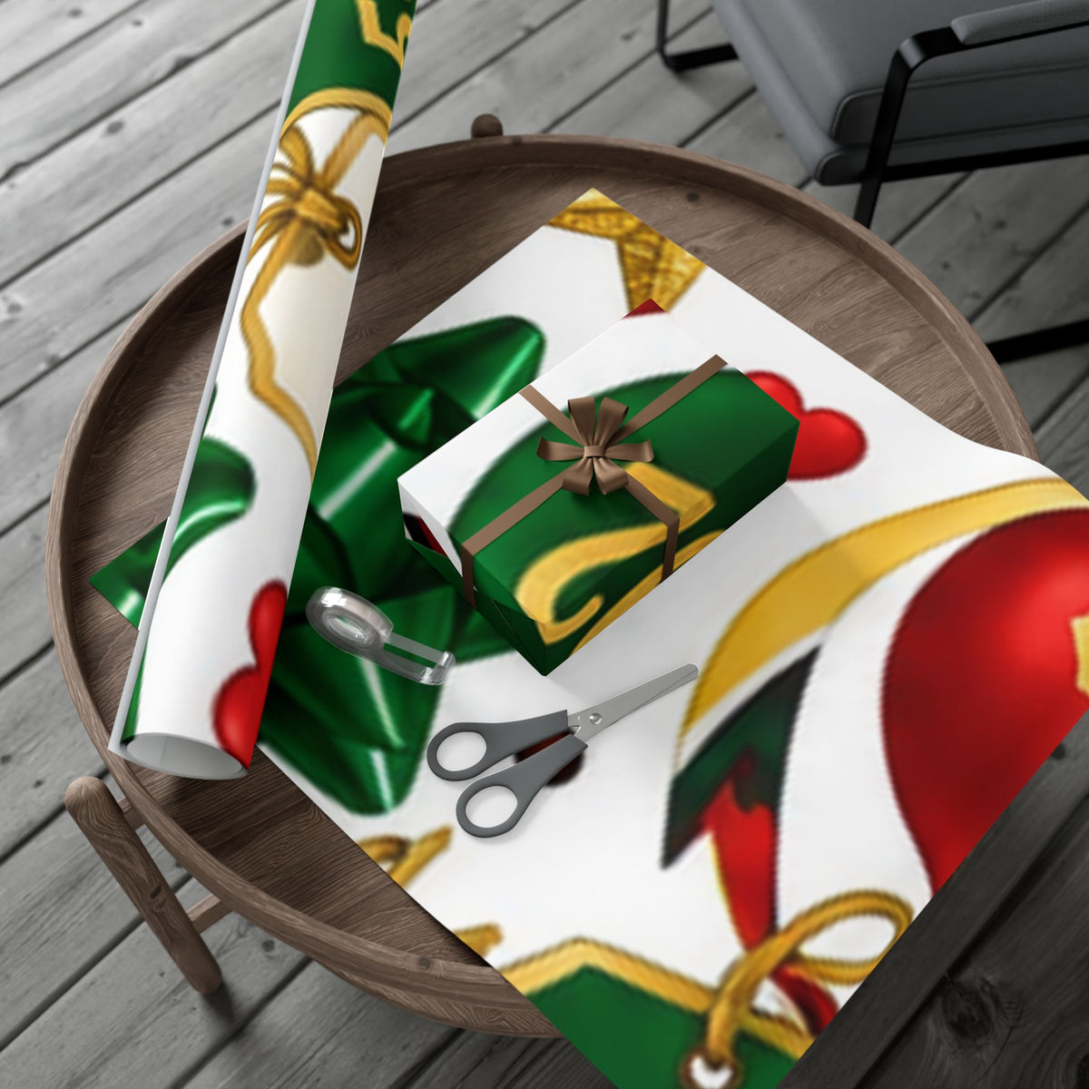 Guyana Christmas wrapping paper package preview