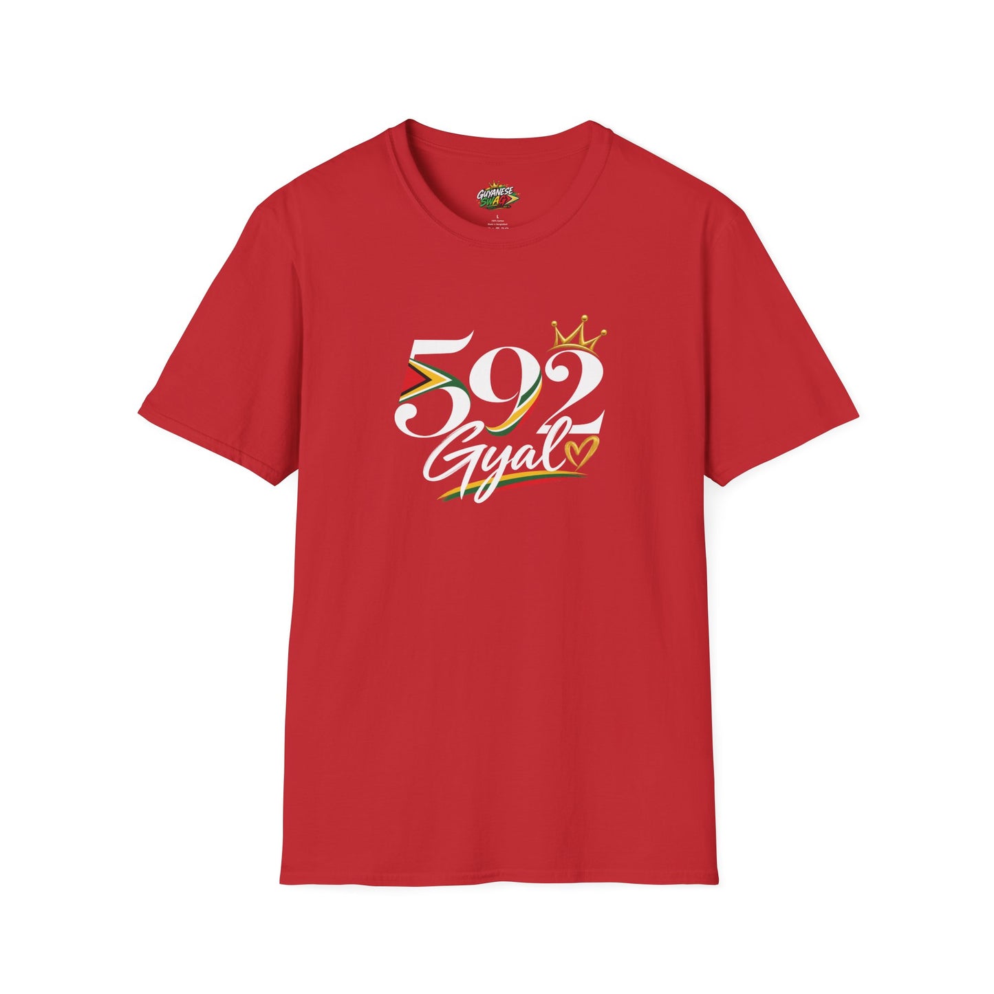 592 Gyal T-Shirt — Guyanese Pride Tee with Crown