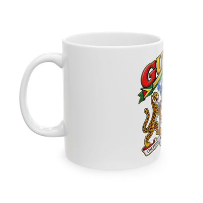 Guyana Coat of Arms Ceramic Mug — Patriotic Guyanese Coffee Cup (11oz & 15oz)