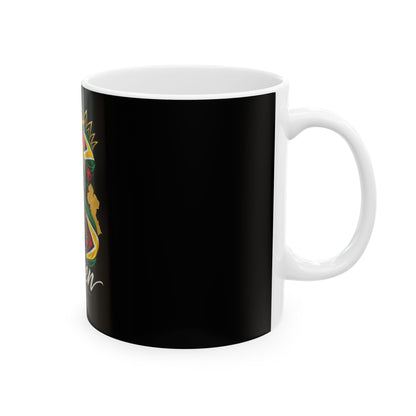Guyanese Queen Ceramic Mug — Afrocentric Black Pride Coffee Cup (11oz/15oz)