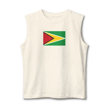 Guyana Flag Muscle Tank — "Guyanese Swag" Patriotic Sleeveless Shirt