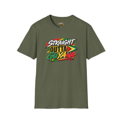 Straight Outta Guyana T-Shirt — Vibrant Guyanese Pride Tee