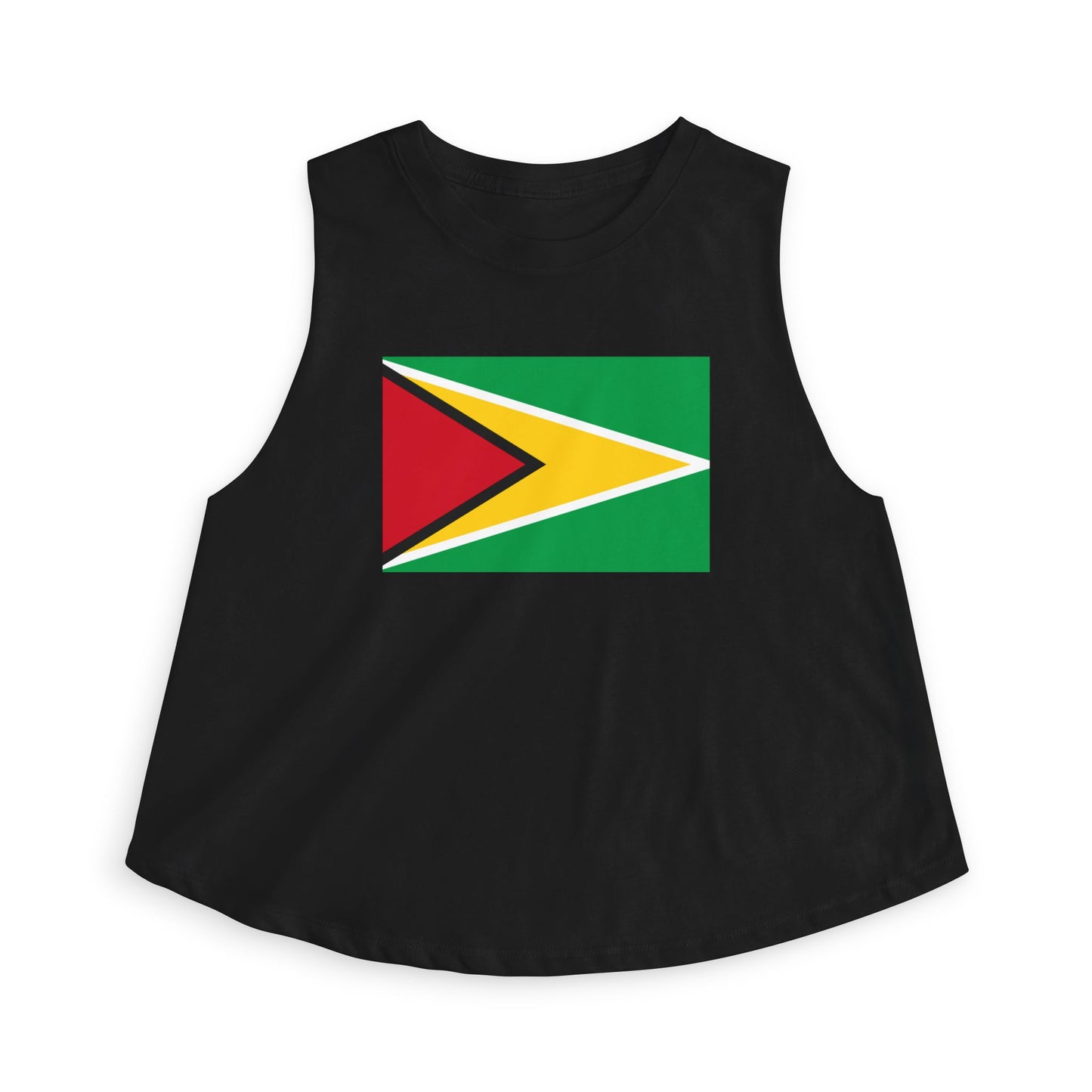 Guyana Flag Crop Top — Women's Patriotic Sleeveless Tank