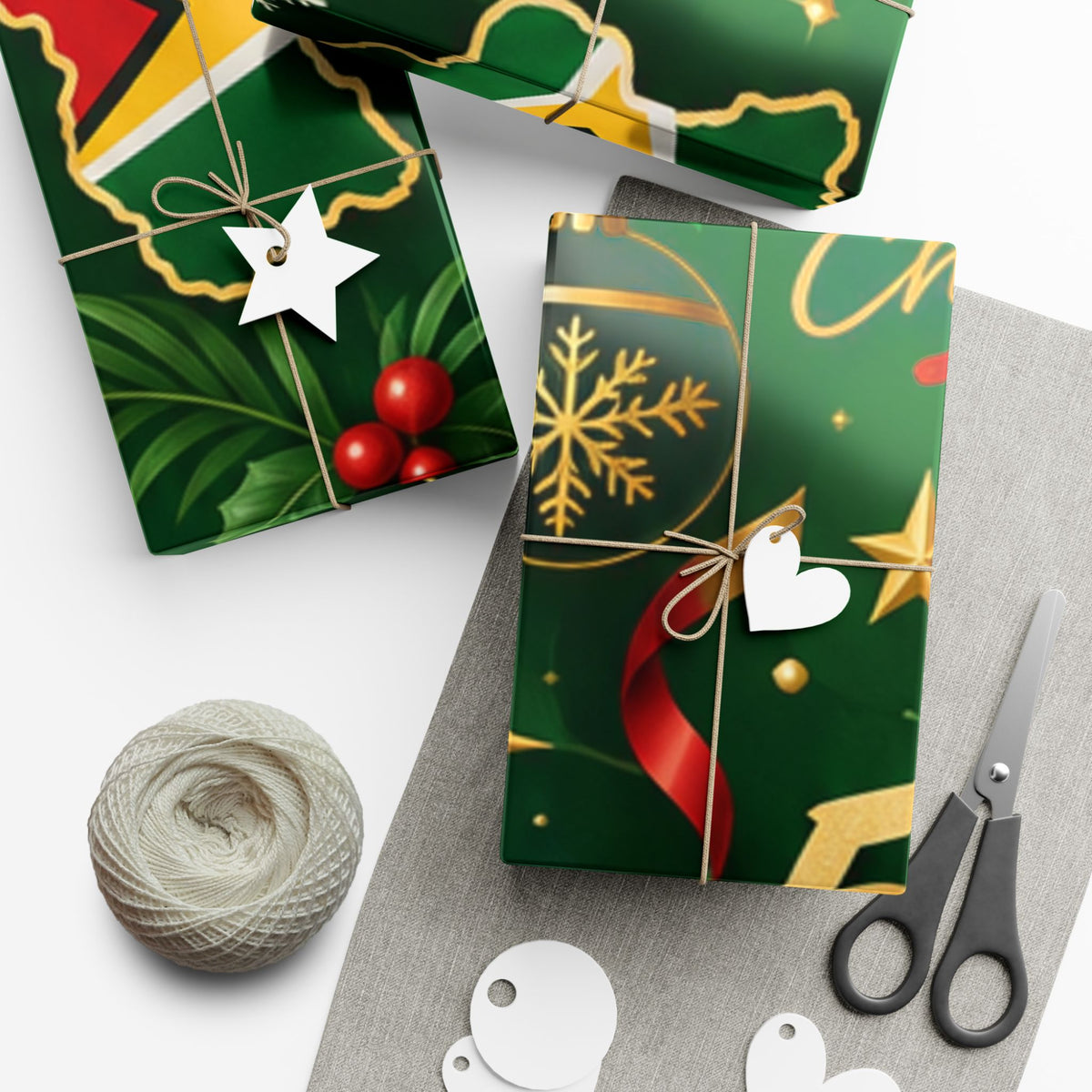 Guyana 592 Christmas wrapping paper festive holiday gift wrap – product image 22
