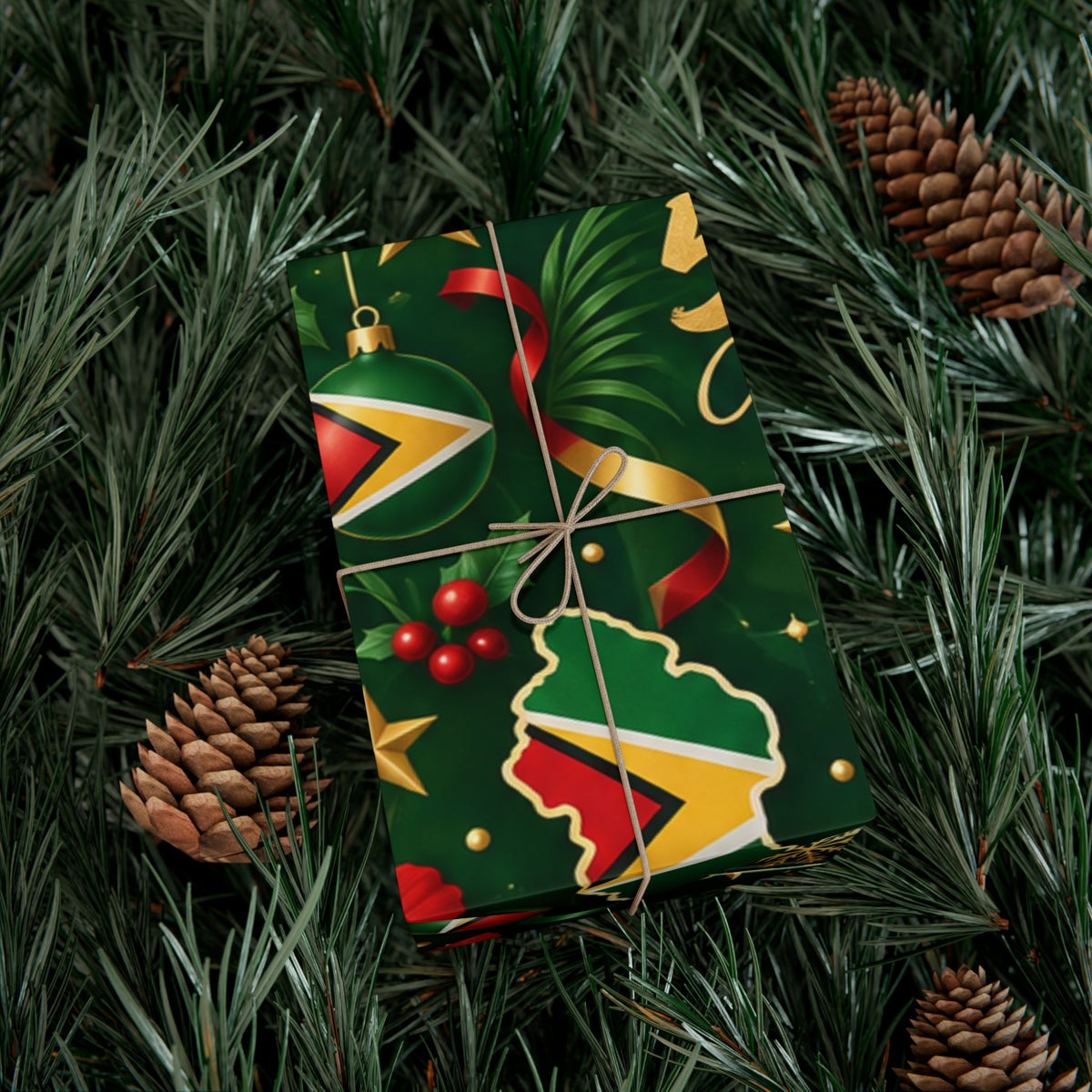 Guyana 592 Christmas wrapping paper festive holiday gift wrap – product image 18