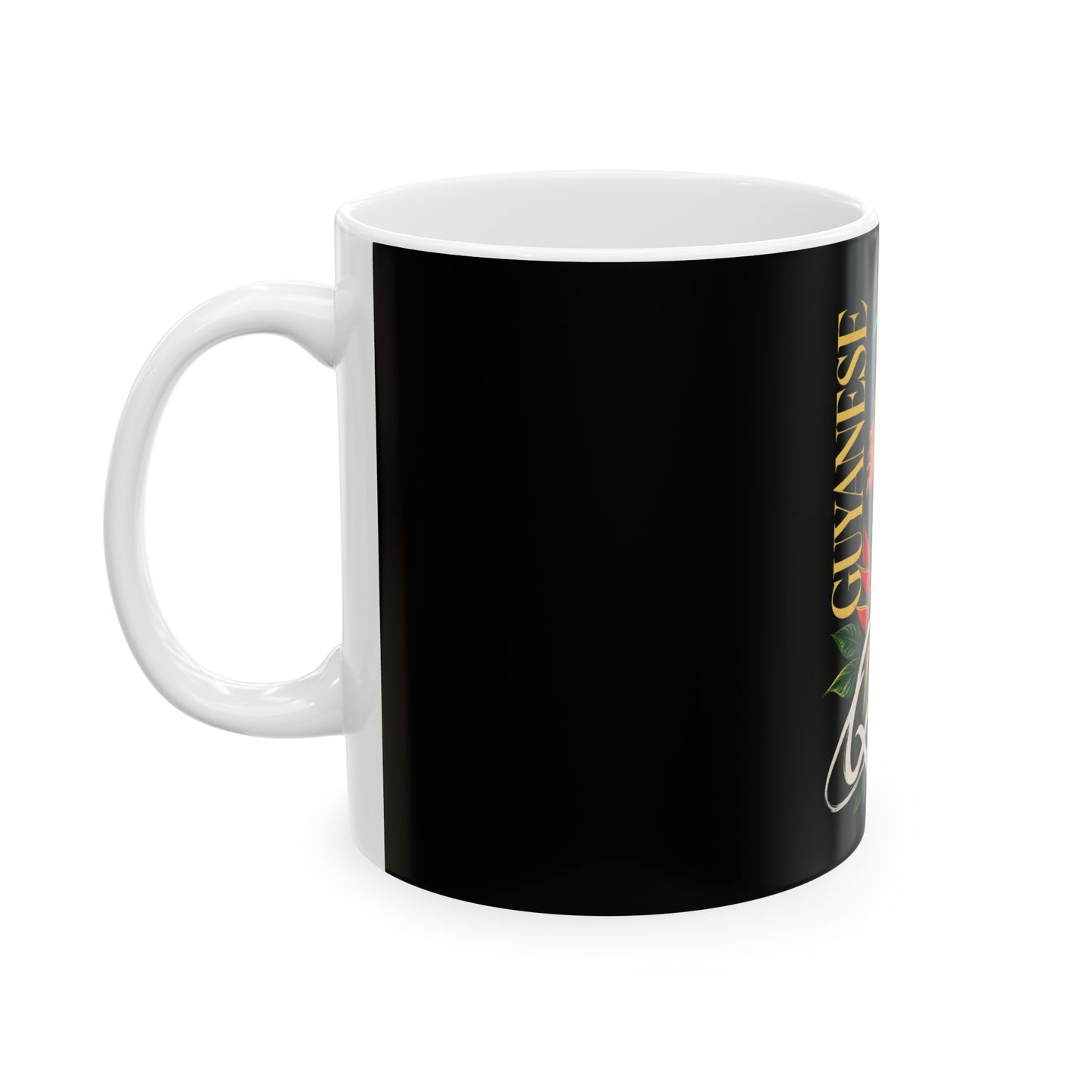 Guyanese Queen Ceramic Mug — Afrocentric Black Pride Coffee Cup (11oz/15oz)