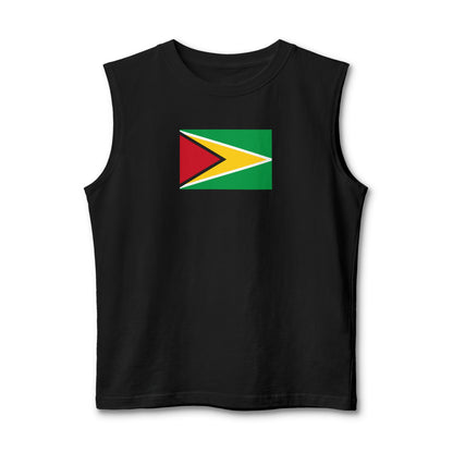 Guyana Flag Muscle Tank — "Guyanese Swag" Patriotic Sleeveless Shirt