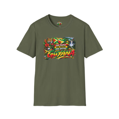 Guyana Pride T-Shirt — "One People One Nation One Destiny" Graphic Tee