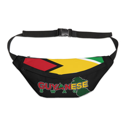 Guyanese Flag Fanny Pack – Large Waist Bag with 'Guyana Flag' Design