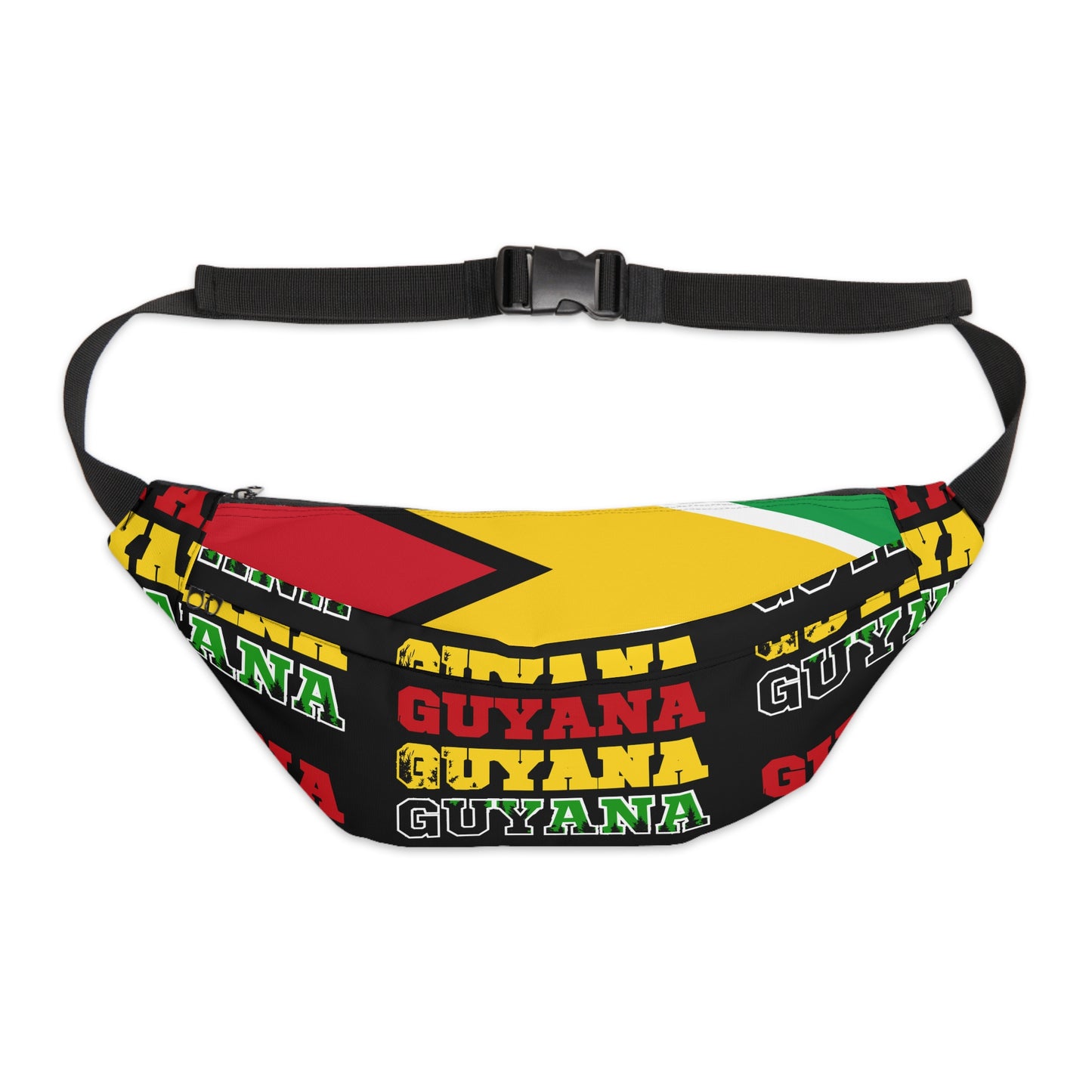 Guyana Flag Fanny Pack – Large Waist Bag with 'GUYANA' Text
