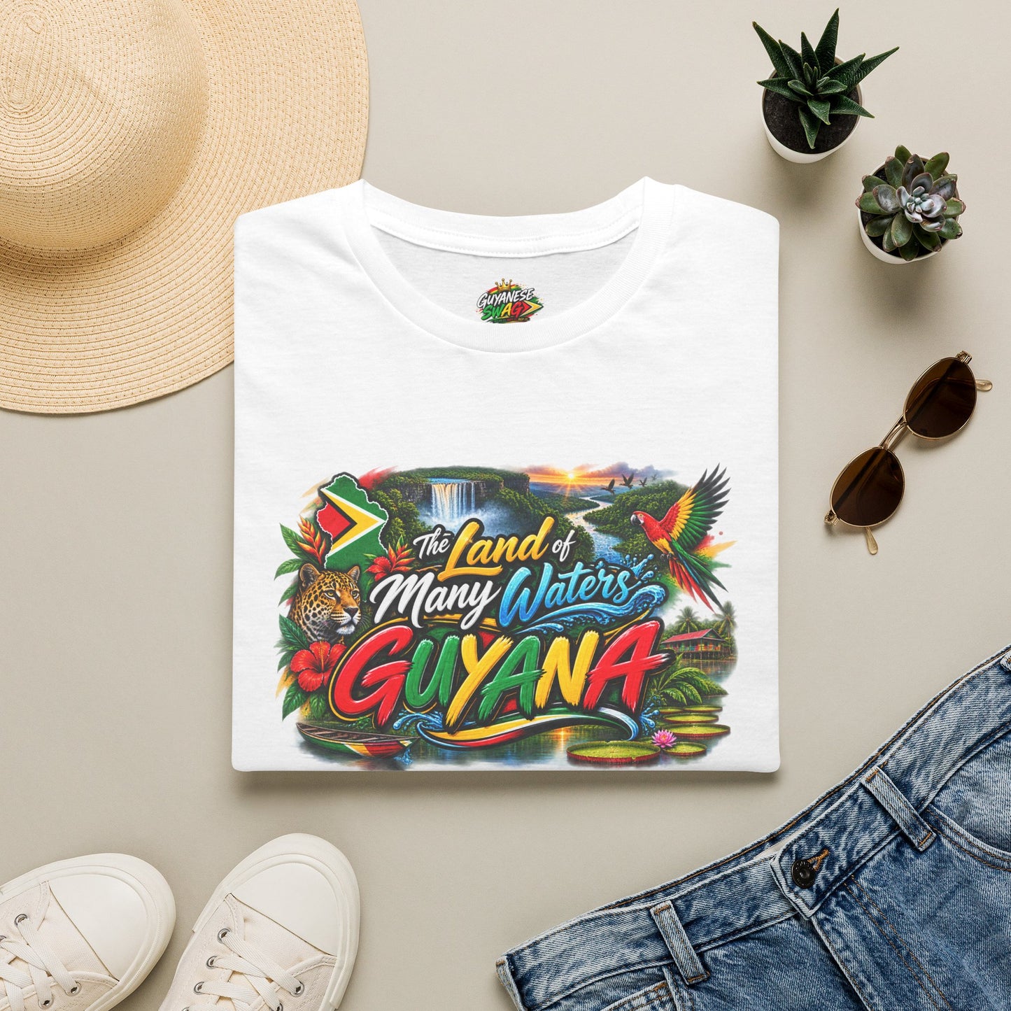 Guyana 'Land of Many Waters' Graphic T-Shirt