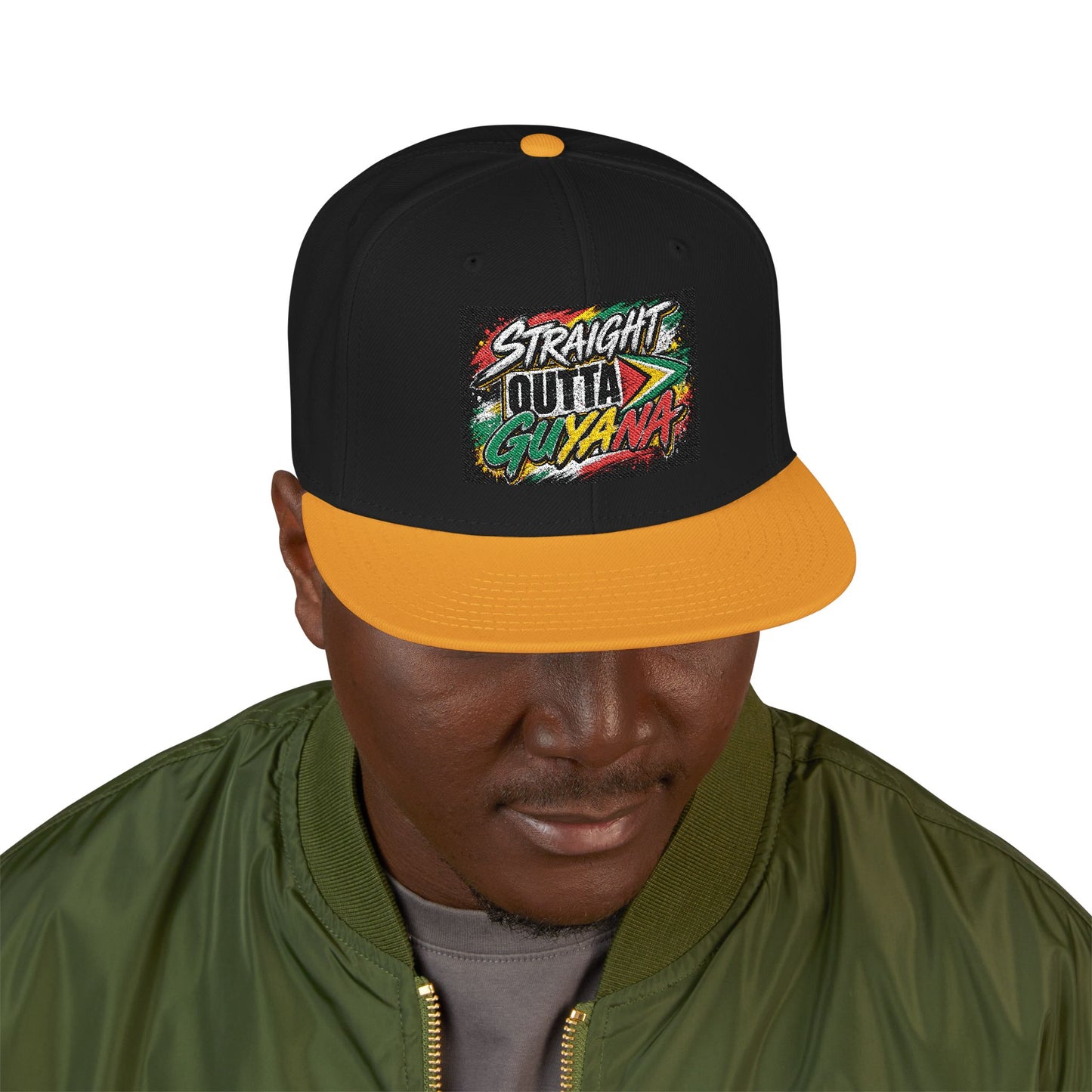 Straight Outta Guyana Snapback Hat