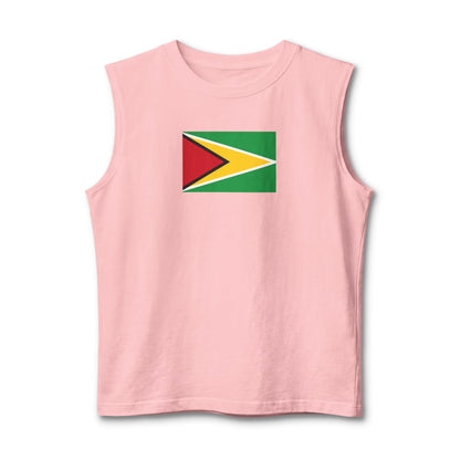 Guyana Flag Muscle Tank — "Guyanese Swag" Patriotic Sleeveless Shirt
