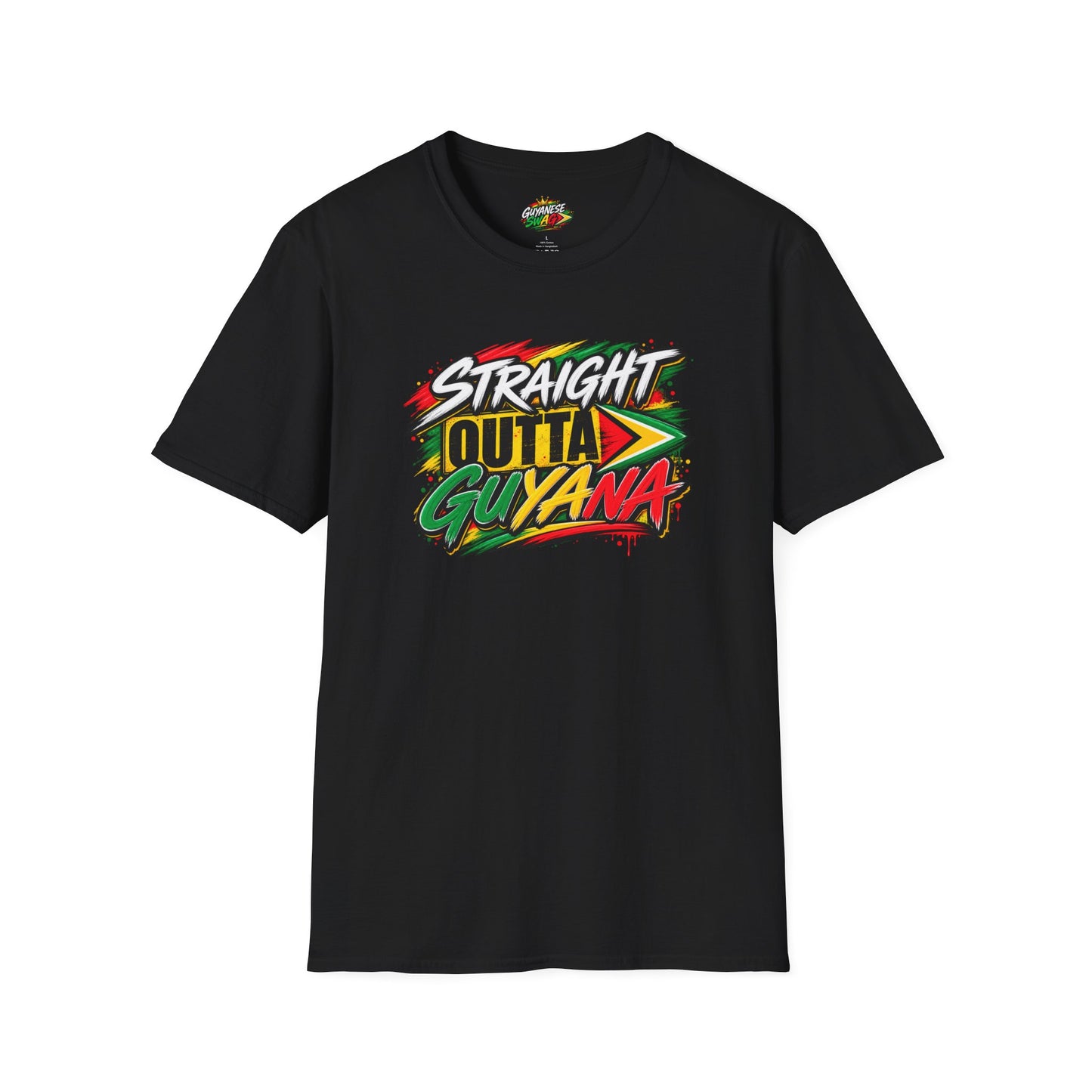 Straight Outta Guyana T-Shirt — Vibrant Guyanese Pride Tee