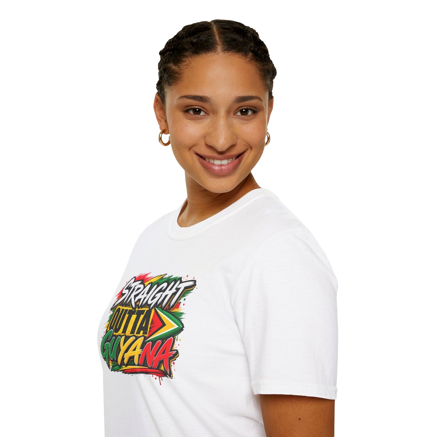 Straight Outta Guyana T-Shirt — Vibrant Guyanese Pride Tee