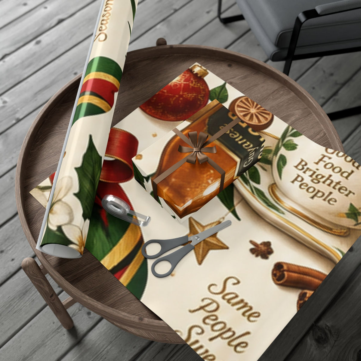 Guyanese Christmas baking and ginger beer wrapping paper – product image 20