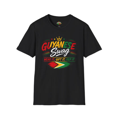 Guyanese Swag T-Shirt — Patriotic Guyana Flag Graphic Tee