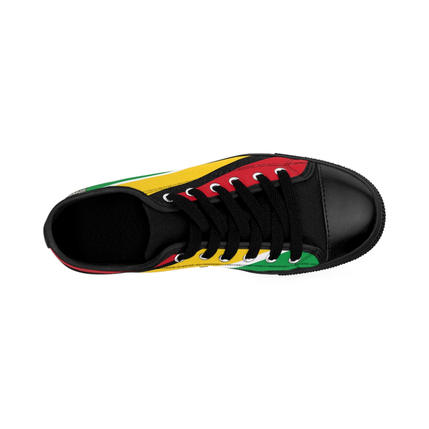 Guyana Flag Women's Low Top Canvas Sneakers