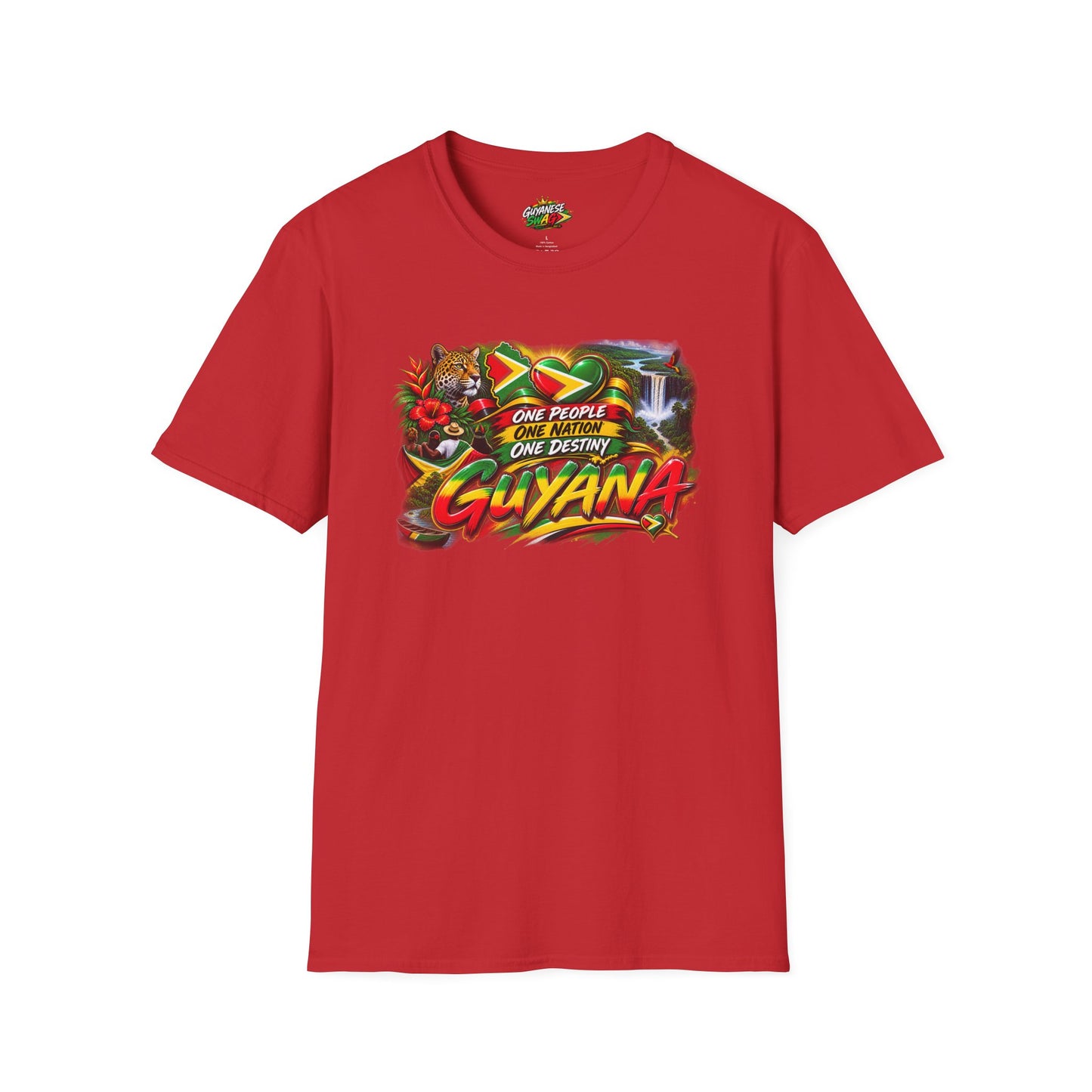 Guyana Pride T-Shirt — "One People One Nation One Destiny" Graphic Tee