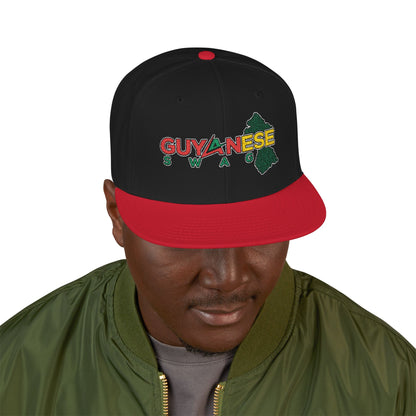 Guyanese Swag Guyana Map Snapback Hat