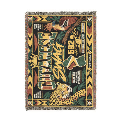 Guyanese jaguar cotton throw blanket product detail