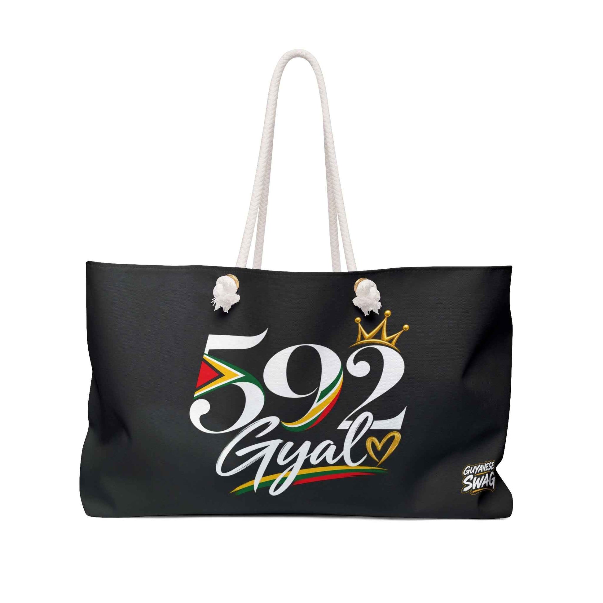 592 Gyal Weekender Bag – Caribbean Flag Accent Travel Tote