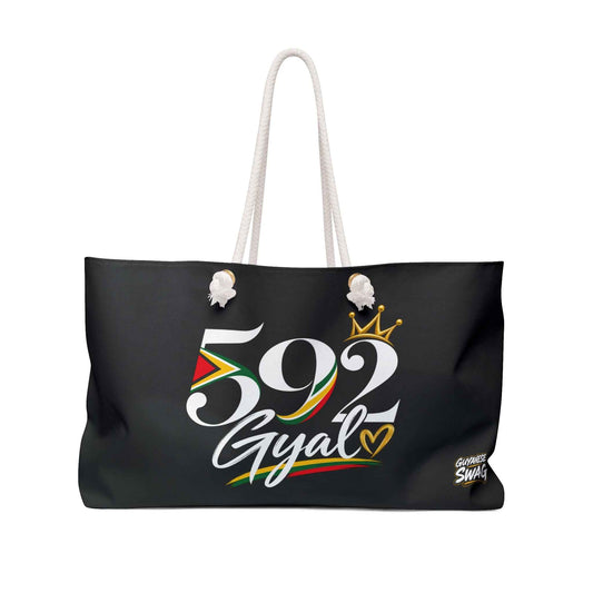 592 Gyal Weekender Bag – Caribbean Flag Accent Travel Tote