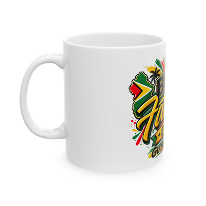 Mug — "Best Father Ever Guyanese Swag" Colorful Father's Day Coffee Mug