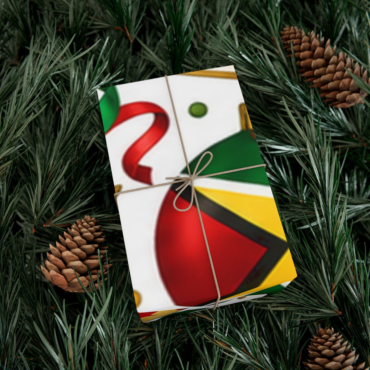 Guyana flag Christmas wrapping paper product image