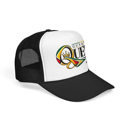 Guyanese Queen Trucker Hat — Foam Mesh Cap with Crown Script