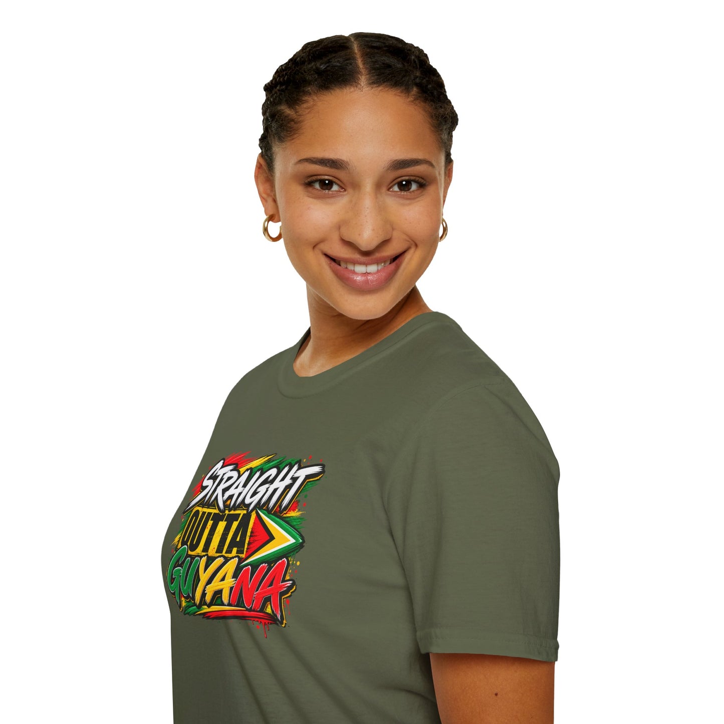 Straight Outta Guyana T-Shirt — Vibrant Guyanese Pride Tee
