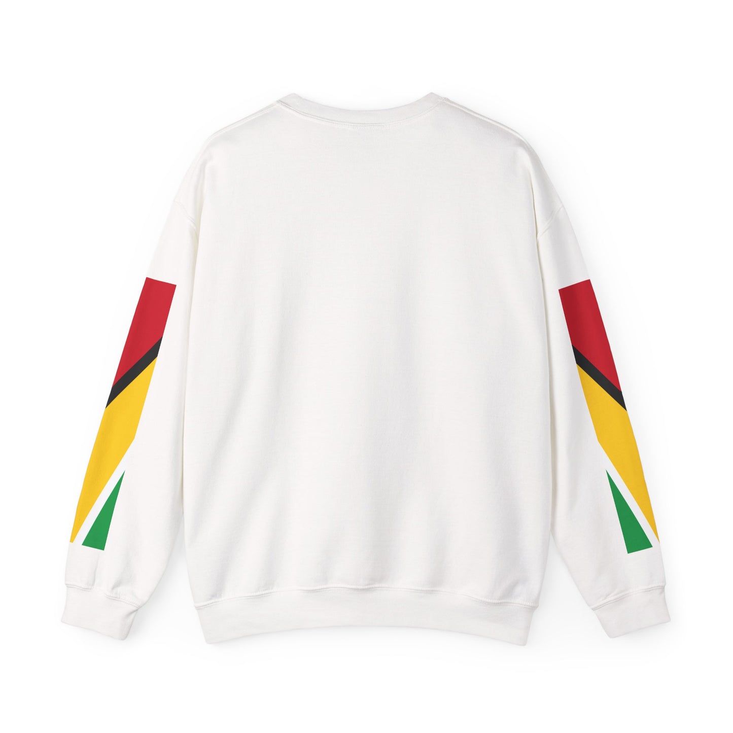 Guyana Crest Crewneck Sweatshirt — Guyanese Flag Sleeve Pullover