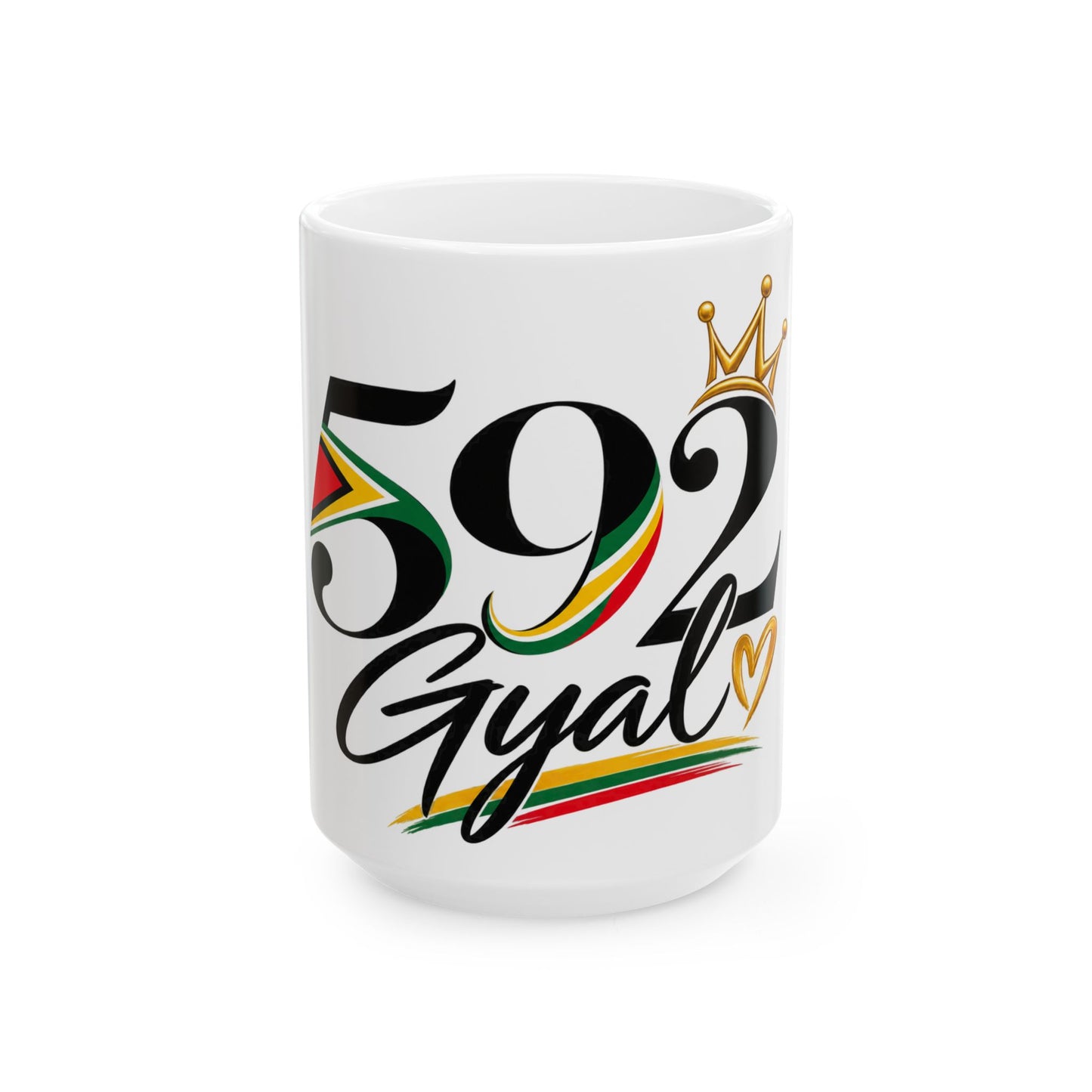 592 Gyal Ceramic Mug — Reggae Pride 11oz & 15oz Coffee Cup