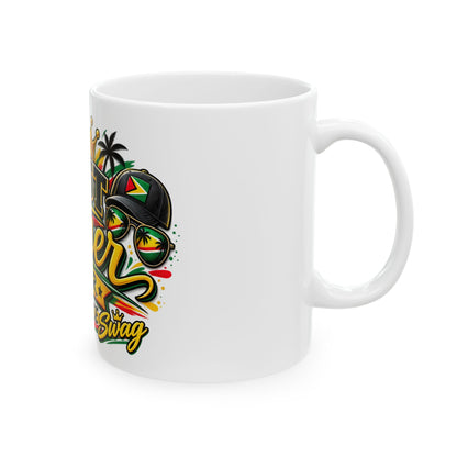 Mug — "Best Father Ever Guyanese Swag" Colorful Father's Day Coffee Mug