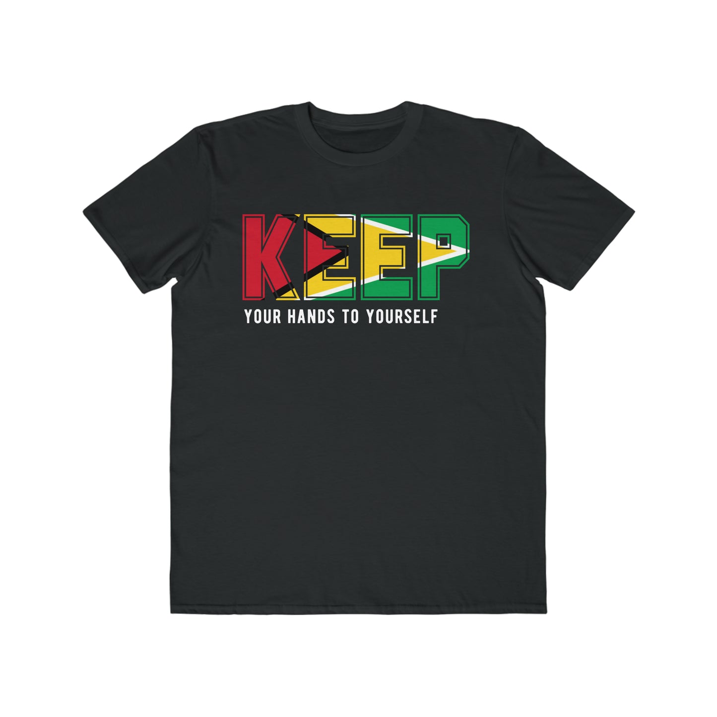 Keep Your Hands To Yourself Sexual Abuse Awareness Men's Lightweight Fashion Tee by Guyanese Swag