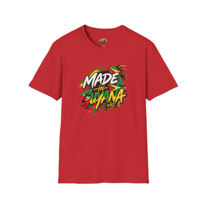 Made in Guyana T-Shirt — Colorful Tropical Pride Graphic Tee