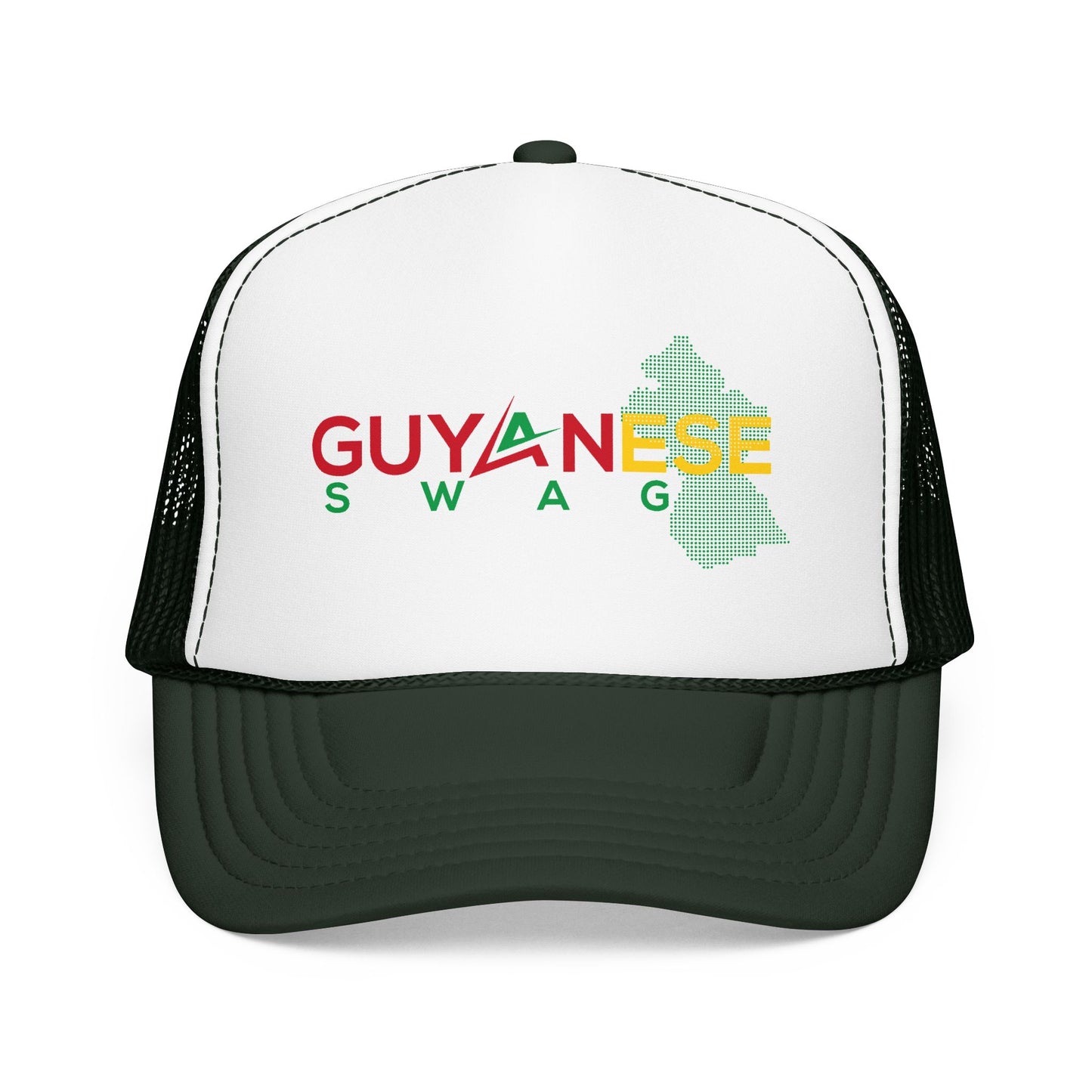 Guyanese Swag Trucker Hat — Guyana Map Panama-Inspired Foam Cap