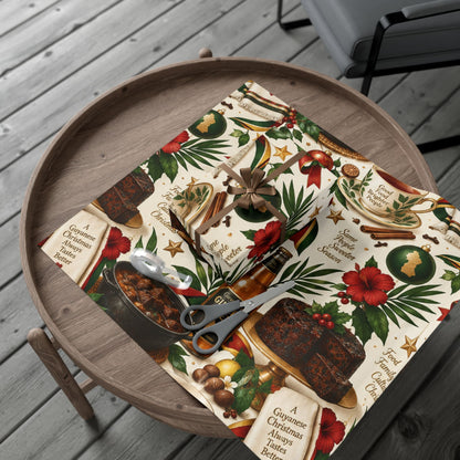 Guyanese Christmas baking and ginger beer wrapping paper – product image 17