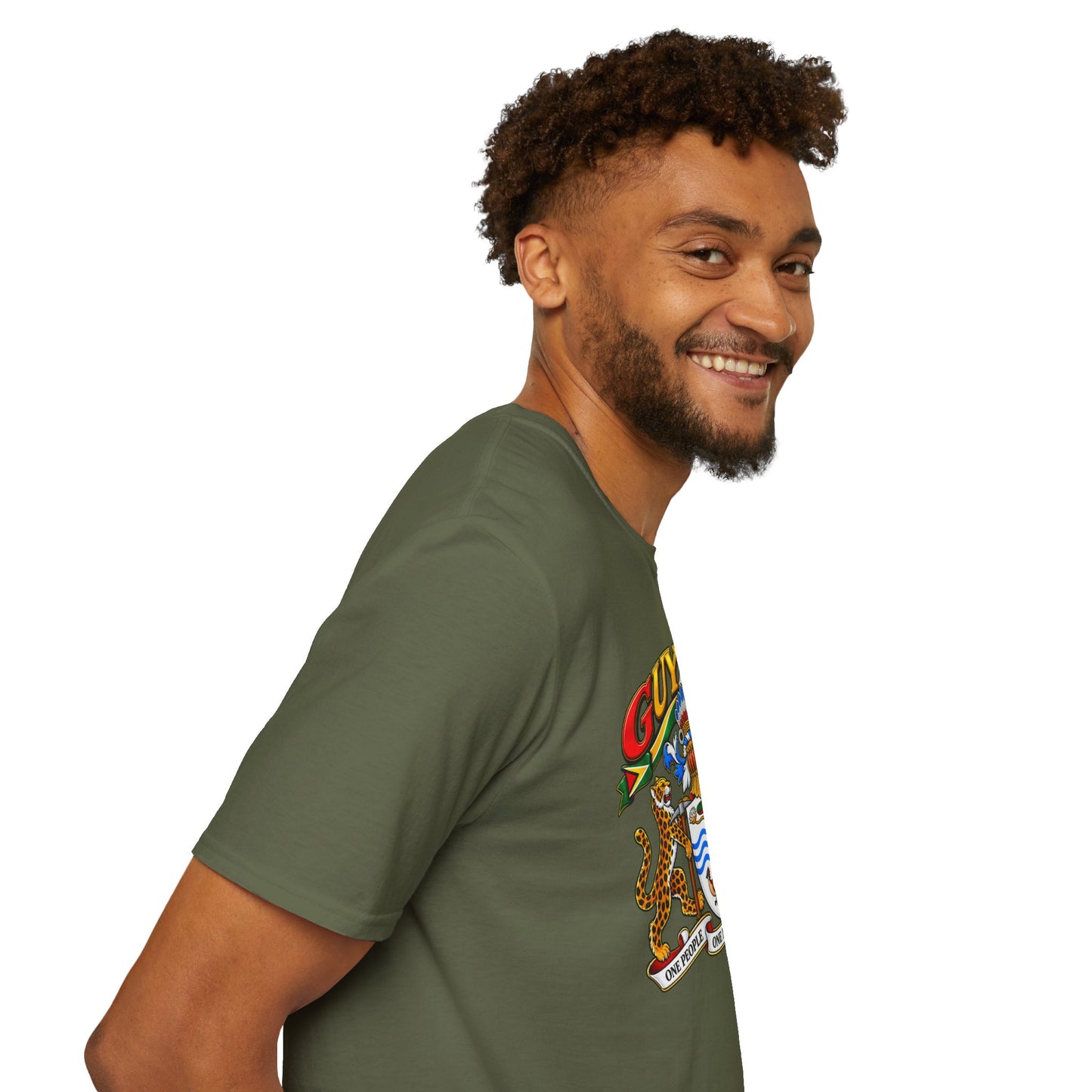 Guyana Coat of Arms T-Shirt — National Flag Colors Tee