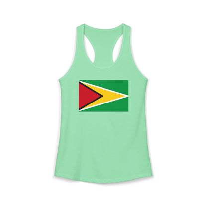 Guyana Flag Women's Ideal Guyanese Swag Racerback Tank