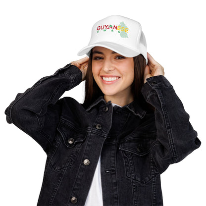 Guyanese Swag Trucker Hat — Guyana Map Panama-Inspired Foam Cap