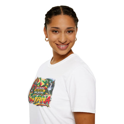 Guyana Pride T-Shirt — "One People One Nation One Destiny" Graphic Tee