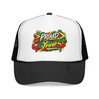 Proud Guyanese Trucker Hat — Rasta Colors Foam Cap