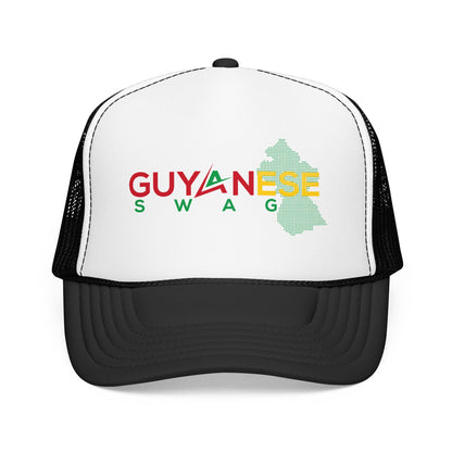 Guyanese Swag Trucker Hat — Guyana Map Panama-Inspired Foam Cap