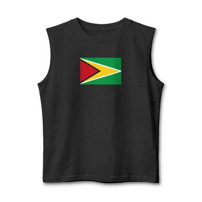 Guyana Flag Muscle Tank — "Guyanese Swag" Patriotic Sleeveless Shirt
