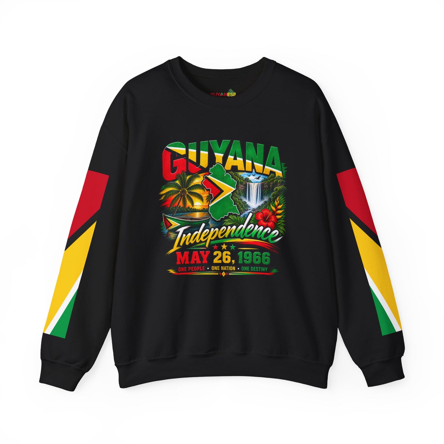 Guyana Independence Crewneck Sweatshirt – May 26, 1966 National Pride