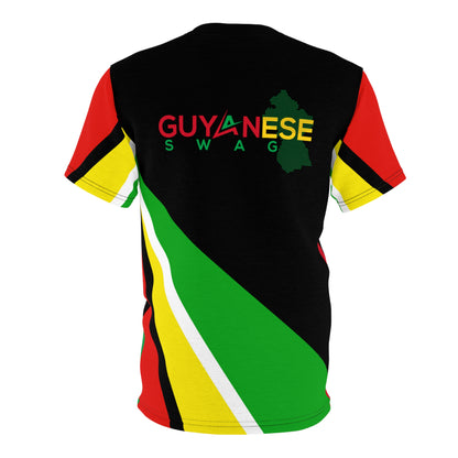 Guyana Flag Coat of Arms Short Sleeve Men T-Shirt.