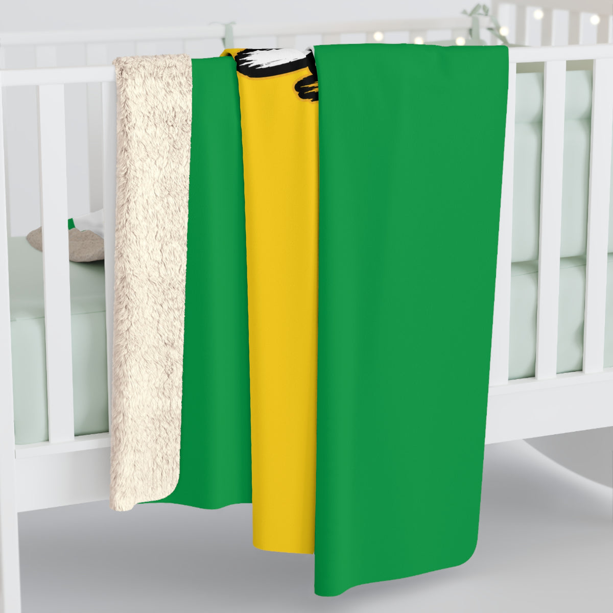 Guyana flag Sherpa blanket available in three sizes