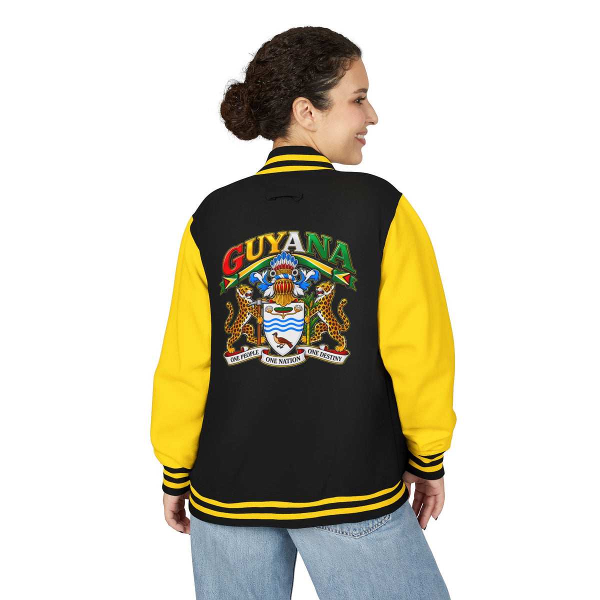 Guyana Crest Letterman Jacket — Guyanese Swag Varsity Jacket