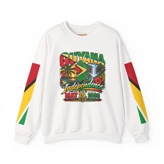 Guyana Independence Crewneck Sweatshirt – May 26, 1966 National Pride